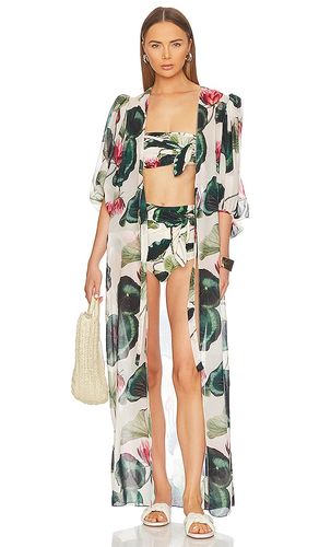 Victoria Regia Long Robe in . Size M, S - ADRIANA DEGREAS - Modalova