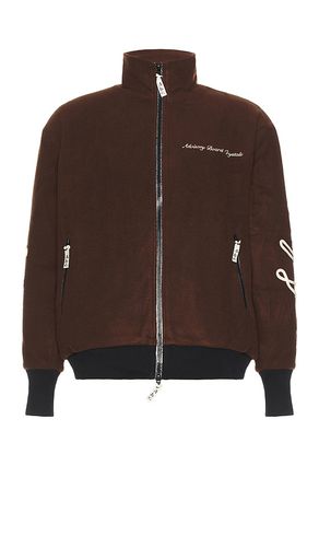 Wool track jacket in color brown size L in - Brown. Size L (also in M, S, XL/1X) - Advisory Board Crystals - Modalova