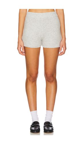 Cashmere cable knit short en color claro talla L en - Light Grey. Talla L (también en M, S, XS) - AEXAE - Modalova