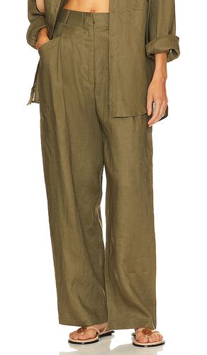 Pantalones de lino en color militar talla S en - Army. Talla S (también en XS) - AEXAE - Modalova