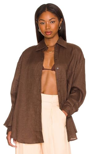 Linen woven shirt en color talla L en - Brown. Talla L (también en S, XS) - AEXAE - Modalova