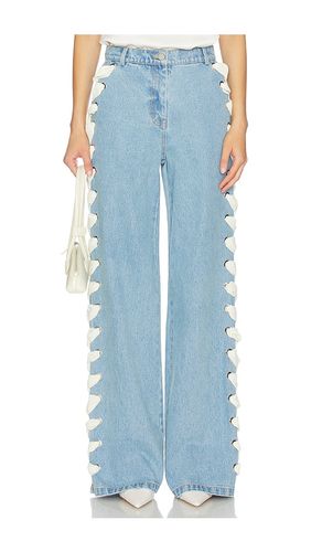 Lyd Laced Denim Trouser in . Size 10. Also in 12, 2, 4 - AKNVAS - Modalova