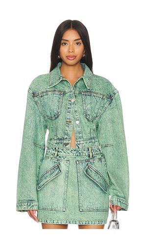 Cropped Mercer Jean Jacket in . Size 0, 6, 8 - AKNVAS - Modalova