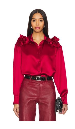 Flor Satin Button Down Shirt in . Size M. Also in S, XS - AKNVAS - Modalova