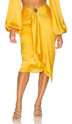 Falda behati en color talla M en - Yellow. Talla M (también en S) - Andrea Iyamah - Modalova