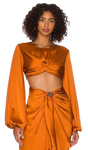 Top recortado behati en color talla XL en Óxido - Rust. Talla XL (también en XS) - Andrea Iyamah - Modalova