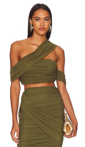 X revolve vani bandeau top en color talla L en - Olive. Talla L (también en M, S, XS) - Andrea Iyamah - Modalova