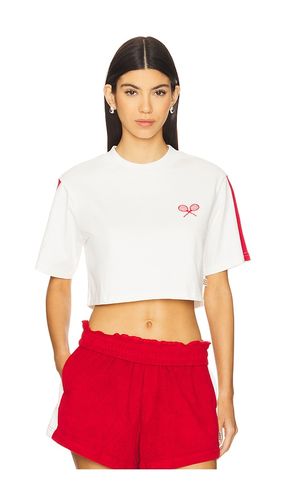 Racquet Crop Tee in . Size L. Also in M, S, XL, XS - Araminta James - Modalova