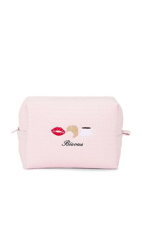 Bisous waffle pouch in color pink size all - Abbode - Modalova