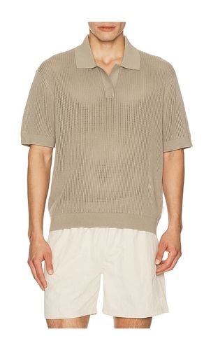 Knit Mesh Johnny Collar Polo in . Size S. Also in M, L - AUTO-REPLY - Modalova