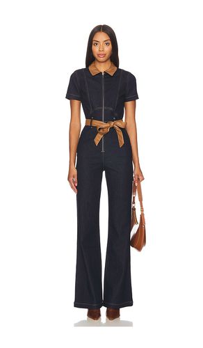 Jumpsuit pierna ancha gorgeous en color azul talla 24 en - Blue. Talla 24 (también en 30, 32) - Alice + Olivia - Modalova