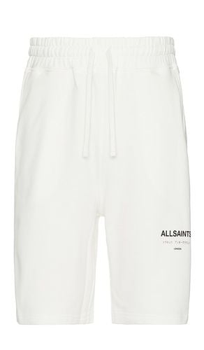 Underground sweat short en color blanco talla M en - White. Talla M (también en XL/1X) - ALLSAINTS - Modalova