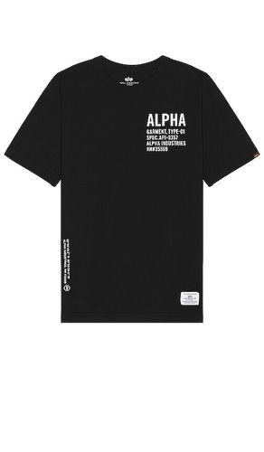 Camiseta en color talla XS en - Black. Talla XS (también en S, M, L, XL/1X, XXL/2X) - ALPHA INDUSTRIES - Modalova