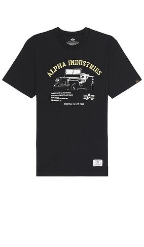 Camiseta en color talla L en - Black. Talla L (también en M, S, XL/1X) - ALPHA INDUSTRIES - Modalova