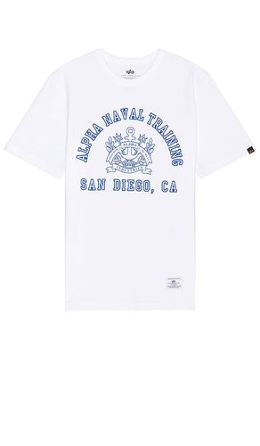 Alpha naval base san diego tee in color size M in - . Size M (also in S) - ALPHA INDUSTRIES - Modalova