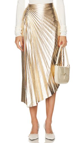 Falda midi tori en color oro metálico talla 12 en - Metallic Gold. Talla 12 (también en 4, 8) - A.L.C. - Modalova