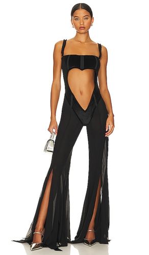 Love velvet jumpsuit en color talla M en - Black. Talla M (también en L, S, XL, XS) - AMOR MIA - Modalova