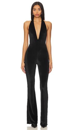 Iman midnight velvet jumpsuit en color talla M en - Black. Talla M (también en XL) - AMOR MIA - Modalova