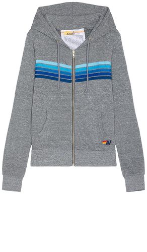 Stripe zip hoodie in color grey size L in & - Grey. Size L (also in M, XL/1X) - Aviator Nation - Modalova