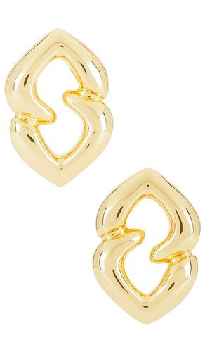 Pendientes abstract heart en color oro metálico talla all en - Metallic Gold. Talla all - ANINE BING - Modalova