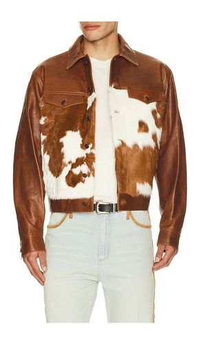 Leather Trucker Jacket in . Size S. Also in M, L, XL/1X - Austin Post - Modalova