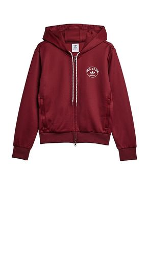 Sudadera con capucha deportiva en color burgundy talla L en - Burgundy. Talla L (tam - adidas by Wales Bonner - Modalova