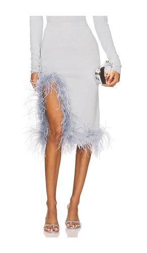 Grey Knit Skirt With Feathers in . Taglia L, S, XS - ANDREEVA - Modalova