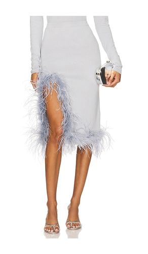 Grey Knit Skirt With Feathers in . Taglia S, XS - ANDREEVA - Modalova