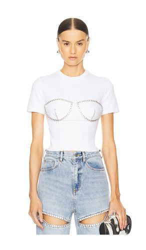 Crystal Bustier T-Shirt in . Size S, XS - AREA - Modalova