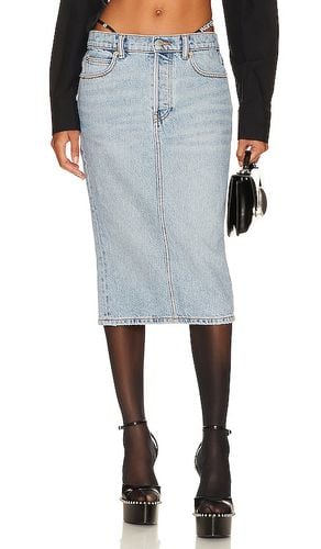 Midi Skirt With Diamante Charm Thong Straps in . Size 29 - Alexander Wang - Modalova