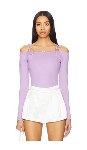 Top descubierto ribbon en color lavanda talla L en - Lavender. Talla L (también en M, S, XL, XS) - Amelie Teje - Modalova