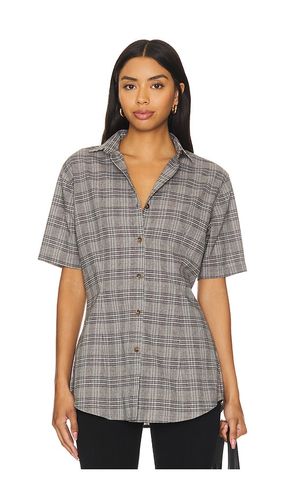 Camisa plaid tailored en color gris talla L en - Grey. Talla L (también en M, S, XL, XS) - Apres Studio - Modalova