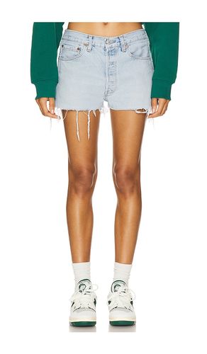 Short vaquero cropped en color azul talla L (también en XS) - A VINTAGE FIT - Modalova
