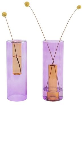 Florero large reversible glass vase en color morado talla all en & - Purple. Talla all - Block Design - Modalova