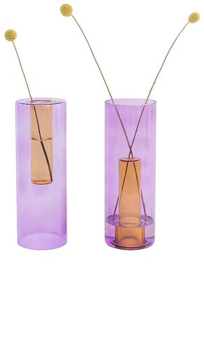 Large reversible glass vase in color purple size all in & - Purple. Size all - Block Design - Modalova
