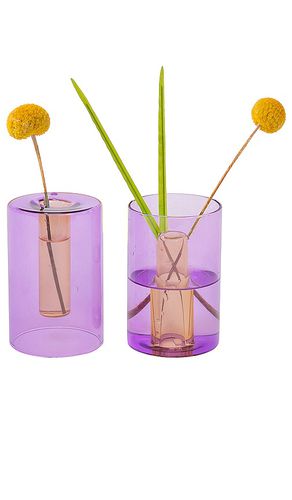 Florero small reversible glass vase en color morado talla all en & - Purple. Talla all - Block Design - Modalova