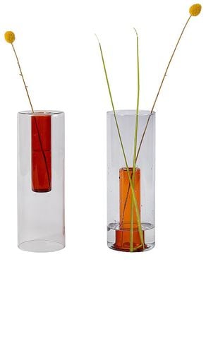 Florero large reversible glass vase en color gris talla all en & - . Talla all - Block Design - Modalova