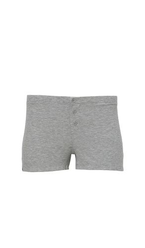 Shorts boxer mc ultra soft rib boxer shorts en color gris talla L en - Grey. Talla L (también en M, S - Barefoot Dreams - Modalova