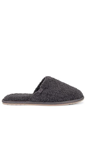 Cozychic ribbed slipper en color charcoal talla L en - Charcoal. Talla L (también en M, S) - Barefoot Dreams - Modalova