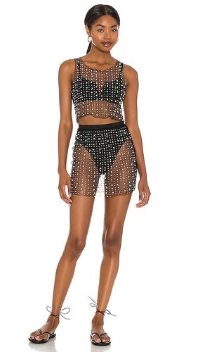 Set top y falda glitzy girl en color talla S en - Black. Talla S (también en XS) - Beach Bunny - Modalova