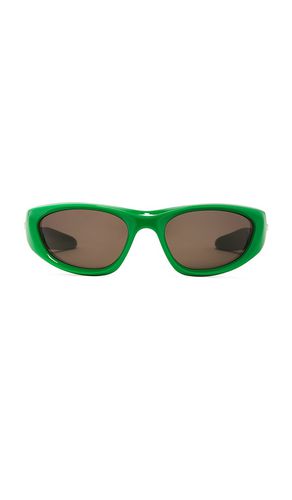 Gafas de sol mixed materials en color talla all en - Green. Talla all - Bottega Veneta - Modalova