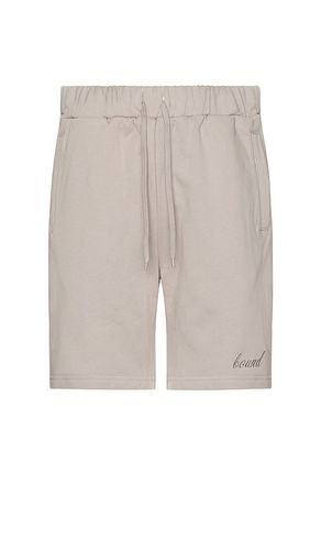 Script jogger shorts en color taupe talla L en - Taupe. Talla L (también en M, S, XL/1X) - Bound - Modalova