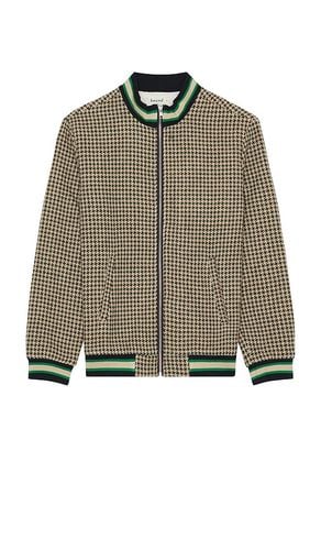 Sutton Dogtooth Zip Bomber Jacket in . Taglia M, S - Bound - Modalova