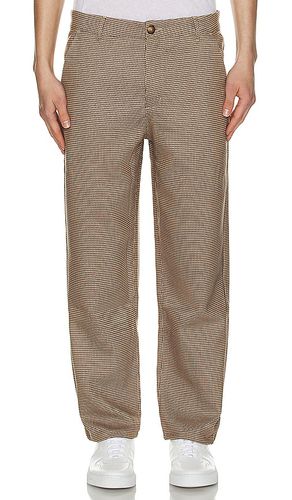 Dogtooth woven cropped trouser in color brown size L in - Brown. Size L (also in M, XL/1X) - Bound - Modalova