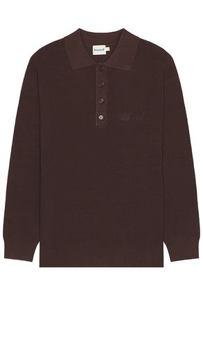 Ennio long sleeve polo in color brown size L in - Brown. Size L (also in S, XL/1X, XS) - Bound - Modalova