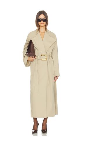 Belted Gabardine Long Trench in . Size 34. Also in 36 - BALMAIN - Modalova