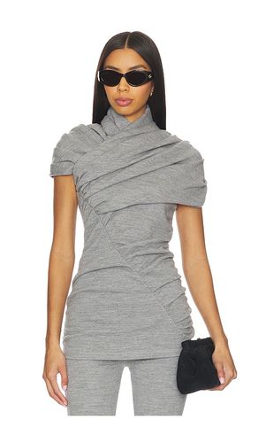 Short Sleeve Draped Top in . Size 34/0. Also in 36/2 - BALMAIN - Modalova
