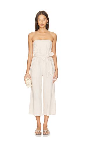 Strapless smocked back jumpsuit en color beige talla L en - Beige. Talla L (también en M, S) - Bella Dahl - Modalova