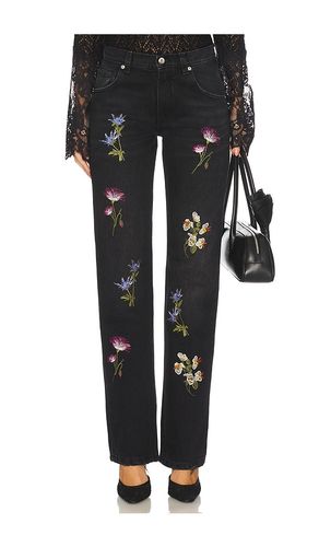 Embroidered Denim Straight Leg in . Size 36. Also in 38 - Blumarine - Modalova