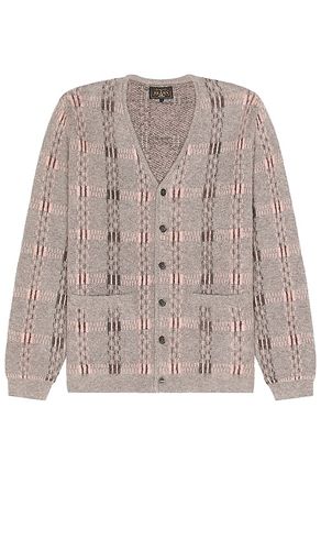 Patrón jacquard cardigan en color talla S en - Grey. Talla S (también en M) - Beams Plus - Modalova